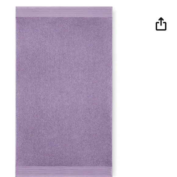 Kate Spade New York Scallop Pleat Bath Towel in frozen lilac/light purple nwt - Picture 2 of 9